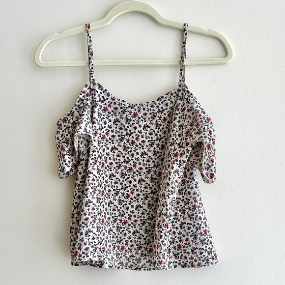 Don’t Ask Why Floral Print Cold Shoulder Flowy Women's Top, One Size - Picture 11 of 16